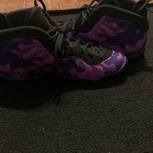 Purple and light purple camo foams